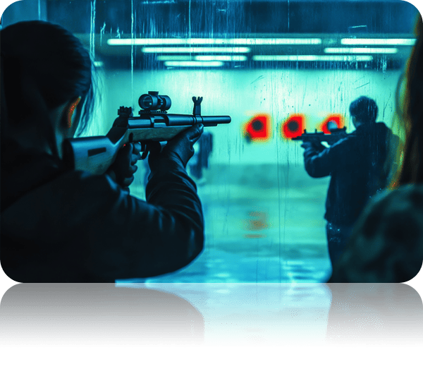 Gun range management software dashboard