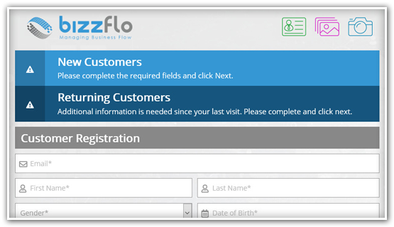 shooting range and gun stores customer onboarding
